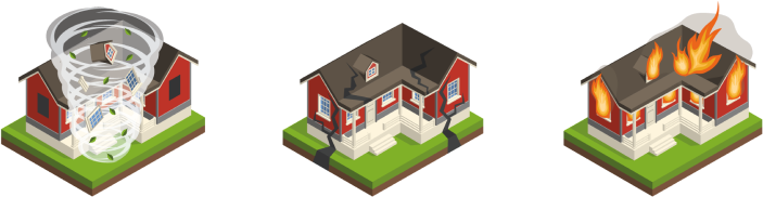 casas afectadas por catastrofes